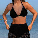 Laluna® | Elegante bikini de encaje en un solo color