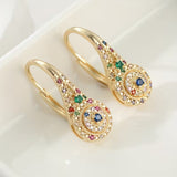 Pendientes de Elegancia Multicolor Brillante