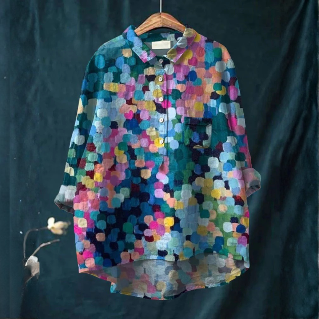 Fiorenza™ | Blusa Fantasía en Lino Exclusiva