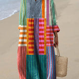 ELARA™ | VESTIDO MAXI PATCHWORK MULTICOLOR