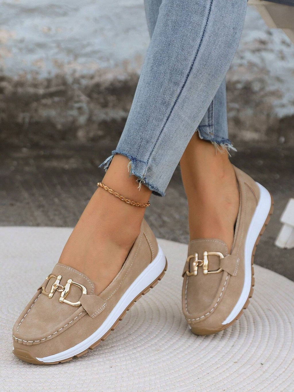 Ellie - Mocasines planos con hebilla