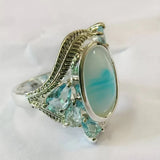 Anillo Vintage de Ópalo Turquesa