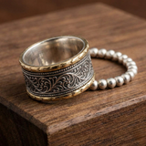 Anillo Vintage en Oro y Plata