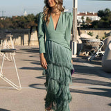 Salvia | Vestido Flecos