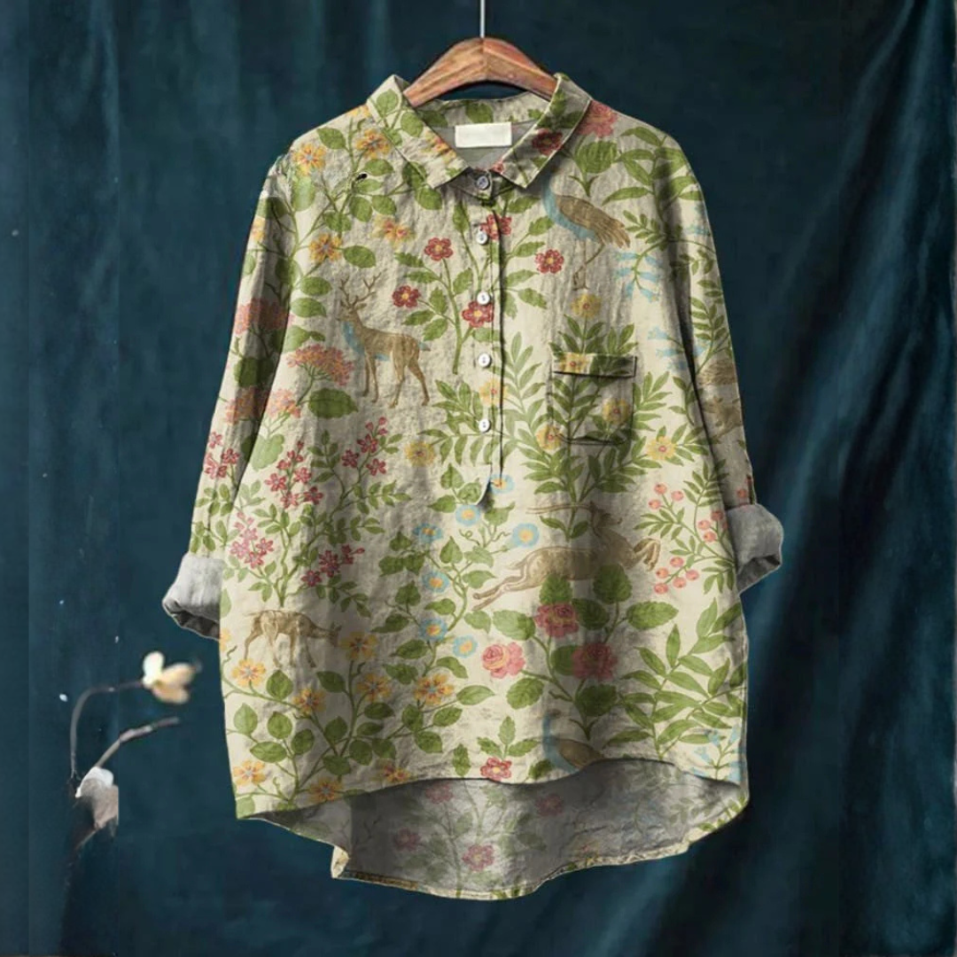 Olivia | Camisa Flores del Bosque