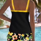 Laluna® | Conjunto de Tankini Elegante de Dos Piezas