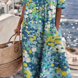 Elena - Vestido midi floral suelto y ligero