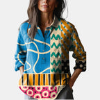Viviana™ | Blusa de Lino Exclusiva con Motivo
