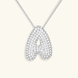 Collar de Diamantes con Inicial en Burbuja