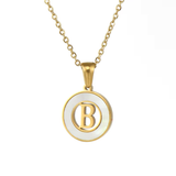Collar de Concha con Letra Inicial