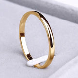 Anillo simple de oro y plata