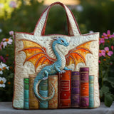 Bolsa Acolchada - Dragón Esmeralda Guardián de Libros