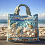 Bolso Tote Artesanal Acolchado - Tortugas Marinas