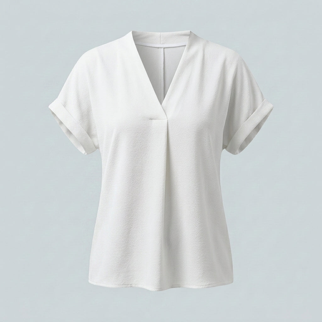 Sofía - Blusa Elegante de Manga Corta