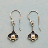 Pendientes Boho de Trébol con Perlas en Oro