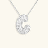 Collar de Diamantes con Inicial en Burbuja