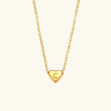 Collar de Oro con Inicial de Corazón