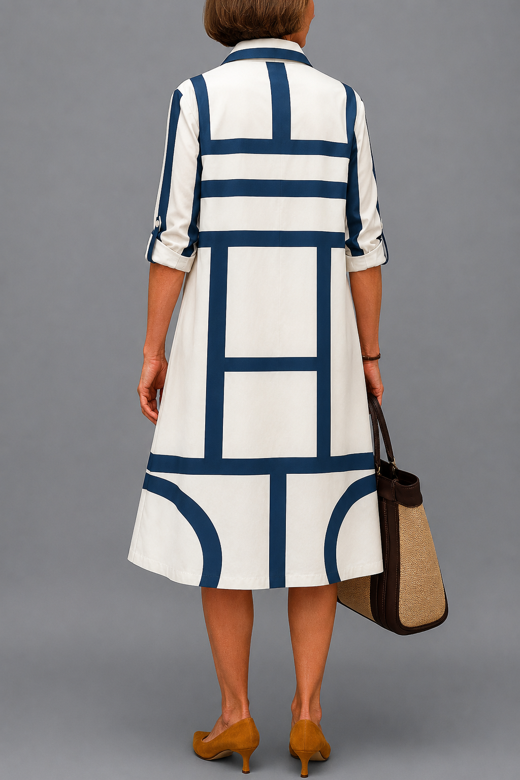 Vestido Midi Fluido para Mujer