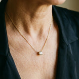 Collar de oro con diamantes