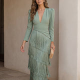 Salvia | Vestido Flecos