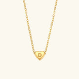Collar de Oro con Inicial de Corazón