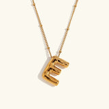 Collar de Oro con Inicial Balloon