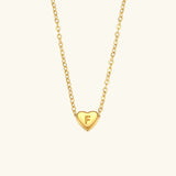 Collar de Oro con Inicial de Corazón