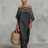 Vestido Maxi de Lino Minimalista
