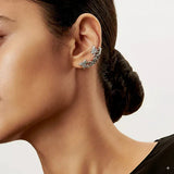 Pendientes Vintage de Hoja Plateada