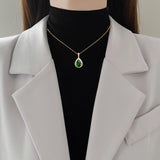 Conjunto de Joyería Esmeralda Aurora