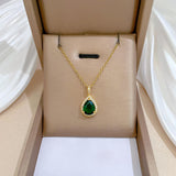 Conjunto de Joyería Esmeralda Aurora