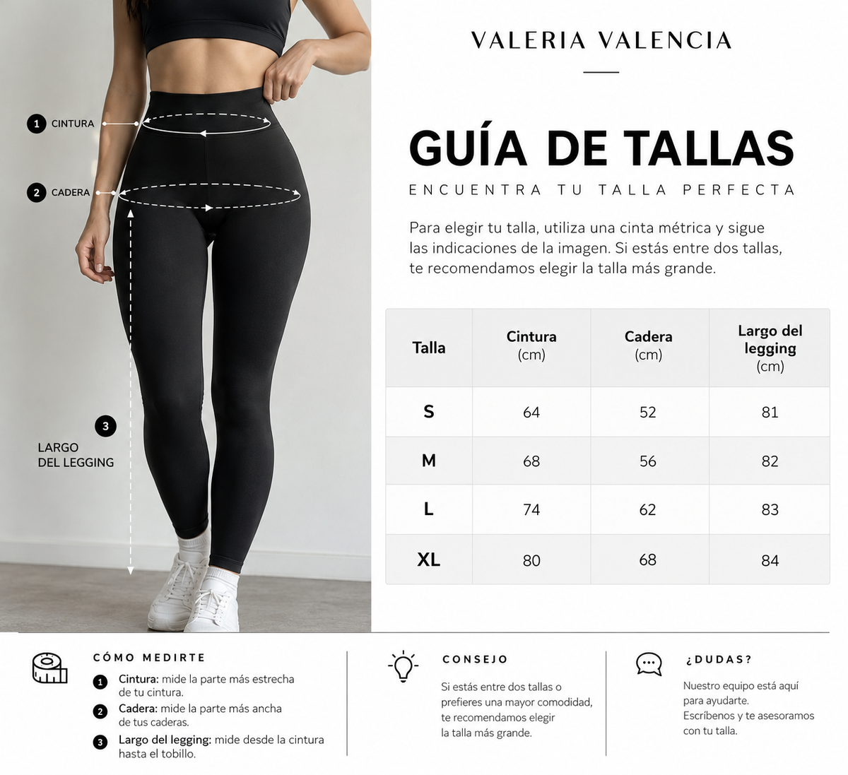 Guía de tallas