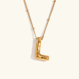 Collar de Oro con Inicial Balloon