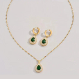 Conjunto de Joyería Esmeralda Reina