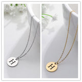 Collar de Oro con Colgante de Letra Elegante