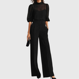 Elodie | Conjunto de Top y Pantalones Anchos de Tres Piezas