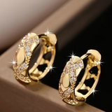 Pendientes de Aro Luxe Radiancia Atemporal