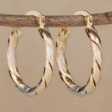 Pendientes de Aro Torcidos Twilight Harmony