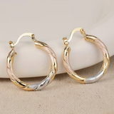 Pendientes de Aro Torcidos Twilight Harmony