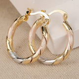 Pendientes de Aro Torcidos Twilight Harmony