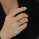 Anillo Corazón y Pata (Ajustable)