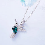 Collar Bebé-colibrí con circonita
