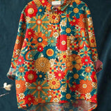 Seraphina™ | Blusa de Lino Atemporal con Estampado