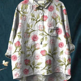 Seraphina™ | Blusa de Lino Atemporal con Estampado