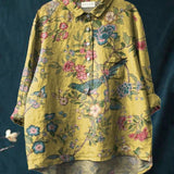 Seraphina™ | Blusa de Lino Atemporal con Estampado