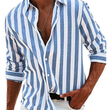 Alejandro - Camisa Casual de Rayas para Verano