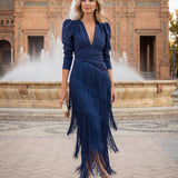 Salvia | Vestido Flecos