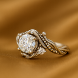 Anillo de Zirconia en Rama de Plata Elegante