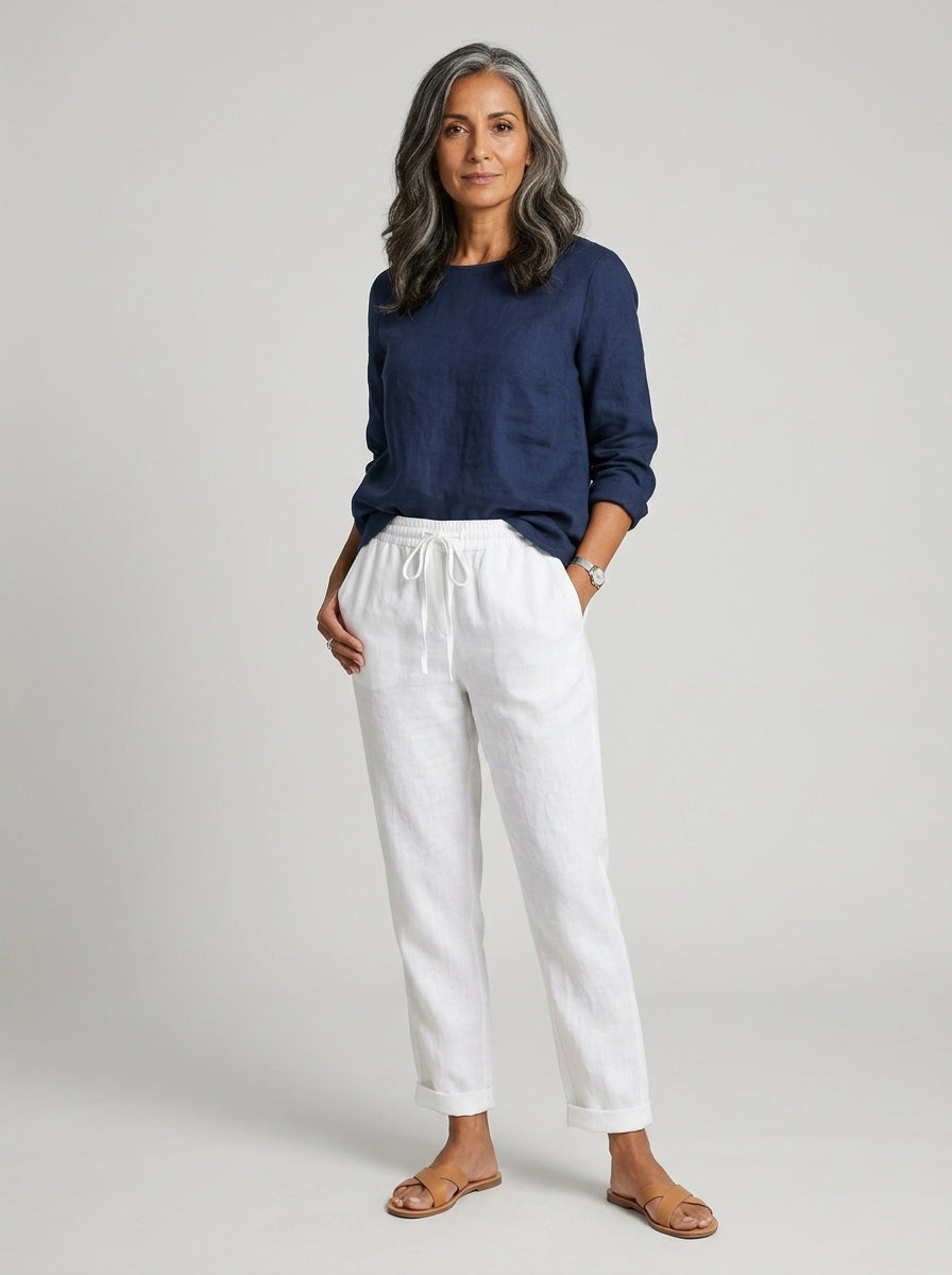Carmen - Pantalón de Lino para Verano