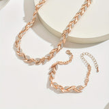 Conjunto Elegante Cola de Pez con Cristales de Vidrio